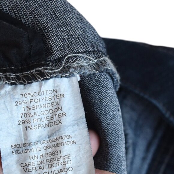 Democracy Justice Jeggings Size 14 Dark Indigo Blue Denim Leggings Jeans - Picture 6 of 8